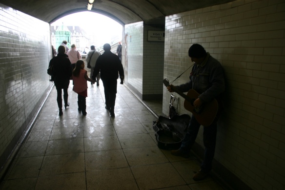 A photo of another London Underground busker (not Kirsty!) Photo: Grendalkhan 